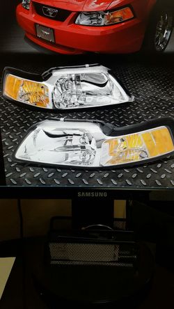 99-04 Ford Mustang chrome headlights
