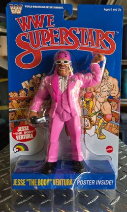 WWE Superstars Action Figure LJN 80s retro style.