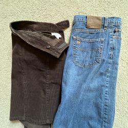 Skirts: Denim And Corduroy - Size 8
