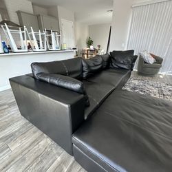 Leather Sectional WEST ELM 