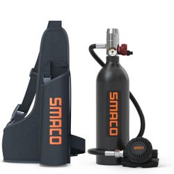 Scuba Tank Mini Scuba Tank 1L Support About 15 Minutes Underwater Breathing (No More Than 33ft) Mini