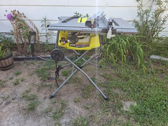 electric table saw 10 inch with stand 15 amp