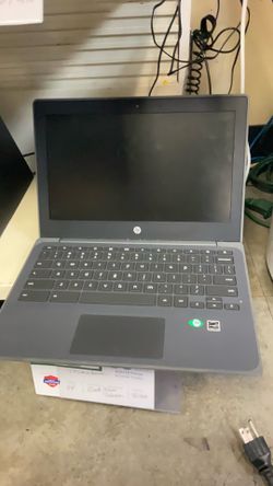 HP laptop Intel silver on 32 GB hard drive 12 inch screen