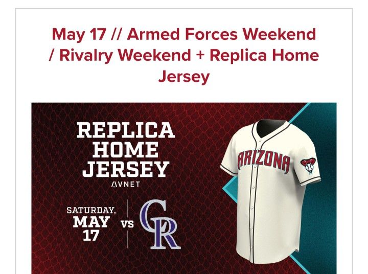 Diamondbacks Jersey