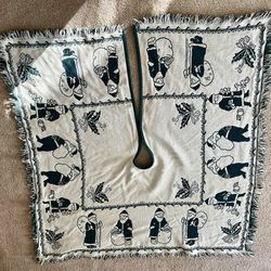 Festive Santa Christmas Tree Skirt