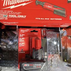 M12 3/8” Ratchet With 4.0 Battery 