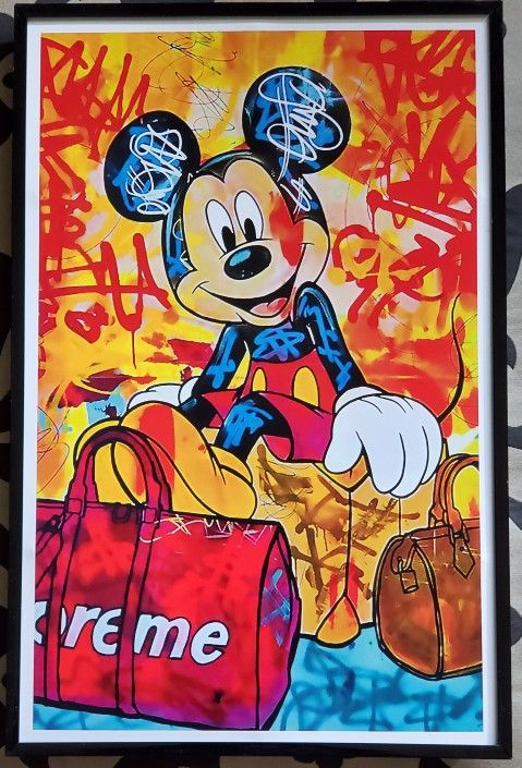Supreme Wall Art Glass Offwhite Boost Frame 700 11x17 for Sale in