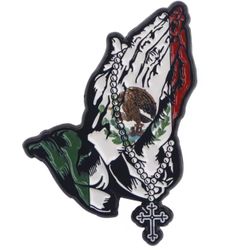 Hands Flag México Hat Pin