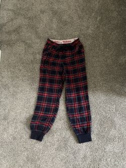 Hollister flannel jogger