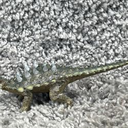 Dinosaurs Ankylosaurus Toy Figurine Retired Hand Painted 6 Inch Toy Figure