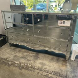 Dresser, Mirrored Glass, Brand New Never Used 