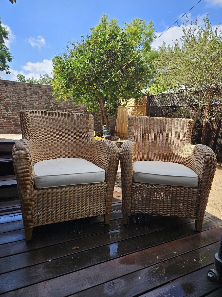 Pair Of Wicker Chairs