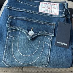 Men True Religion Blue Jeans 