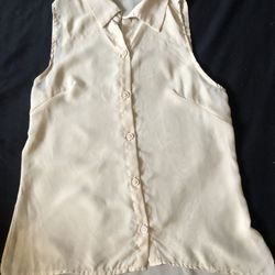 Sheer Top S/M Blusa Delgadita