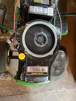 Kohler 17 hp engine electric start off a John Deere mower. Runs well.