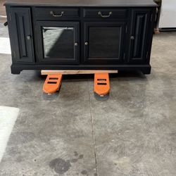 Sleek Black Media Console ✨  H 62” L x 22” W x 30” $500 OBO