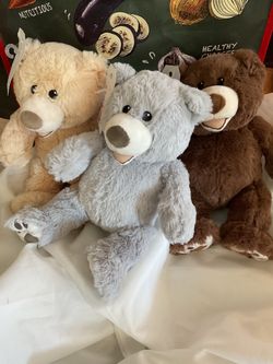 3 pcs Cuddly bear dog toys