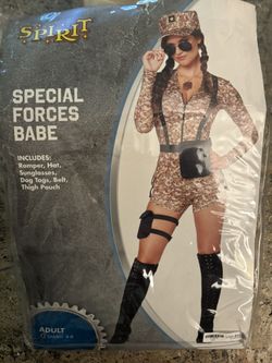 NEW Halloween Costume Special Forces/Army Uniform Adult Size S
