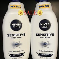 (TWO PACK) NIVEA MEN SENSITIVE BODY WASH (BIG SIZE)