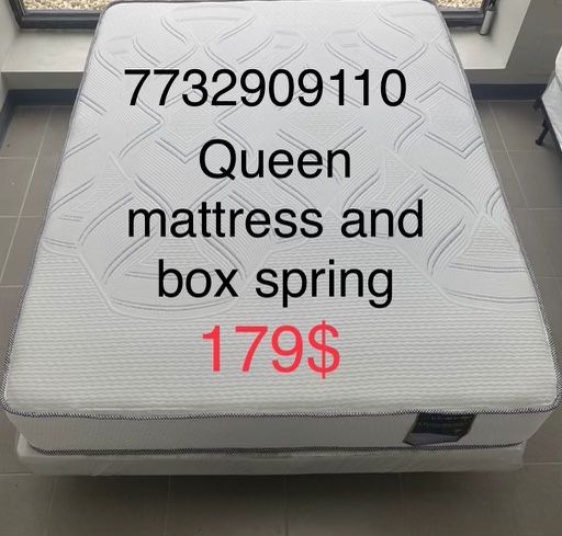 Queen Size Mattress And Box Spring $179 Only