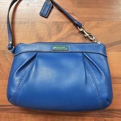 Coach Pouch/Wristlet Blue