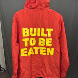 Lunchables Windbreaker Jacket – “Built To Be Eaten” – Red – Size M – Promo/Streetwear