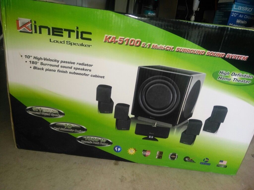 Kinetic ka-5100 5.1 multi ch surround sound system