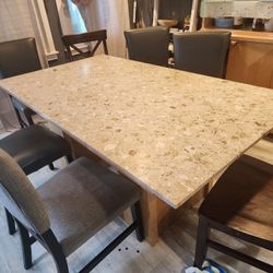 Granite Dining Room Table Seats 7  