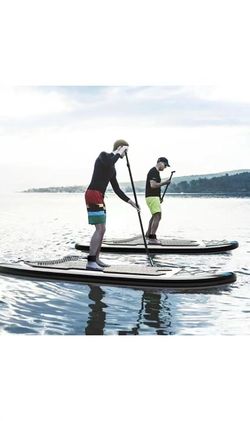 Super Inflatable Paddle Board SUP: Stand Up Paddle Boards for Adults Premium Blow Up Paddleboard with SUP Accessories Backpack Bottom Fin for Paddling
