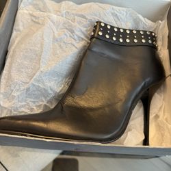Black Studded Ankle Boot