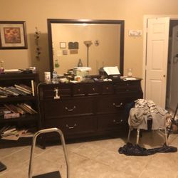 Large Dresser With Mirror.