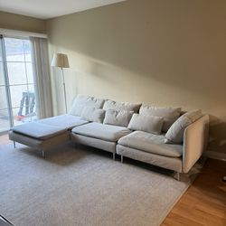 SODERHAMN IKEA Sectional, 4-seat light beige couch