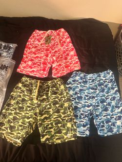 BAPE shorts (large and medium)