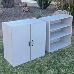 Garage Cabniets Utility Room Cabinets  - 2 Cabinets, One With Doors, One Without - North Glendale 