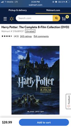 Harry Potter: The Complete 8-Film Collection (DVD) for Sale in
