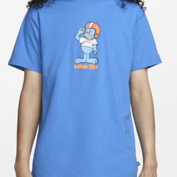 Size XXL - Nike SB Mens Skate Tee Shirt Light Photo Blue Short Sleeve