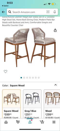 Counter Height Modern Dining Breakfast Bar Stool Chair Set