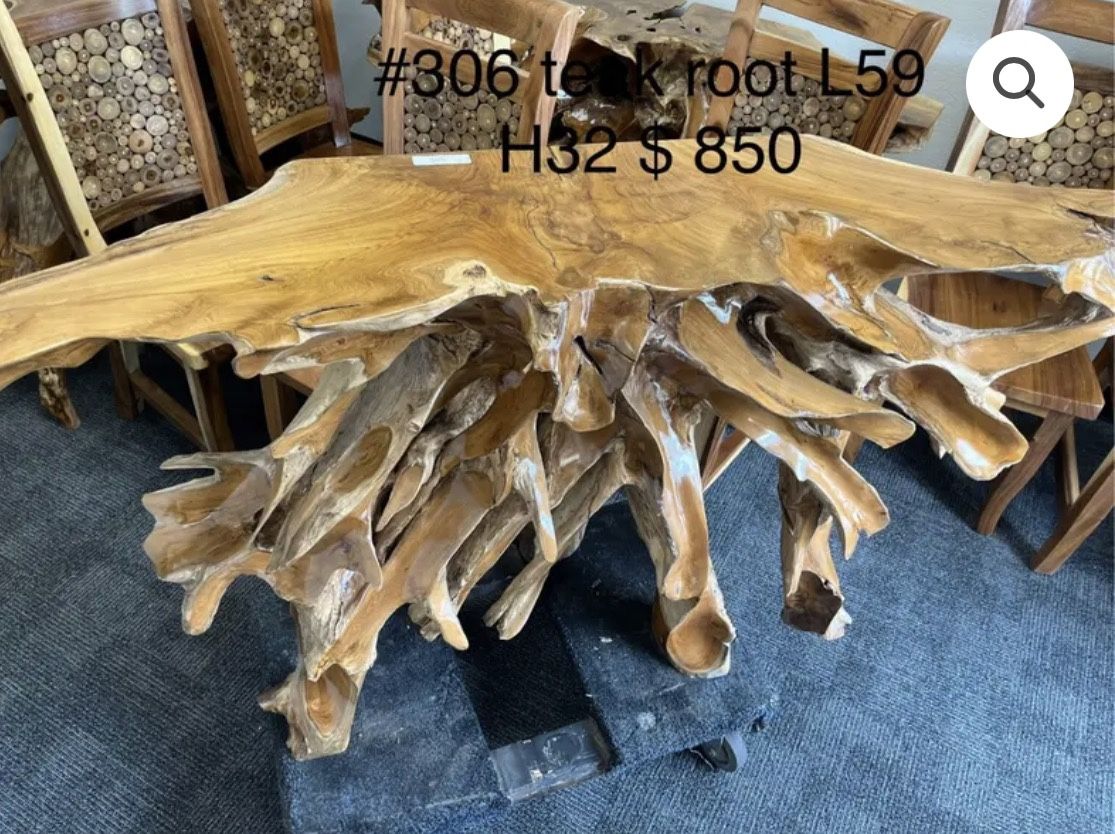 β¨ Teak Root Wooden Console Table β¨