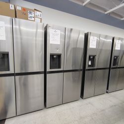 Open Box Side By Side Refrigerator With Dual Ice Maker 