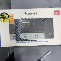 Donner Arena 2000 Guitar Multi-Effects Pedal with 278 Effects, 100 IRs, Looper, Drum Machine, Amp Modeling, XLR and MIDI Support