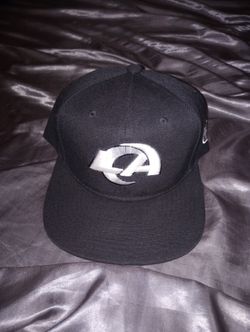 Rams Hat Black Snapback