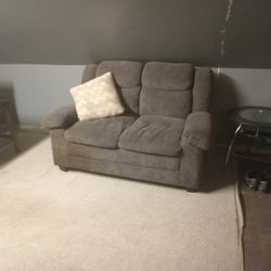 Grey Loveseat 
