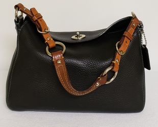 Coach Pebbled Leather Satchel