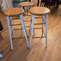 Three "Bar Height" Stools