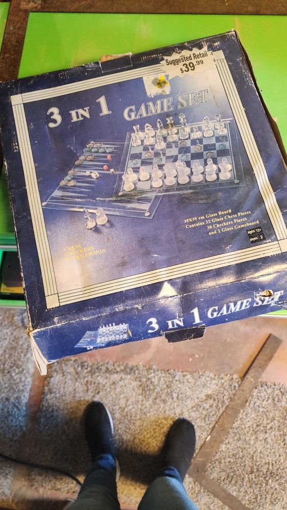 Glass Chess/checker Game