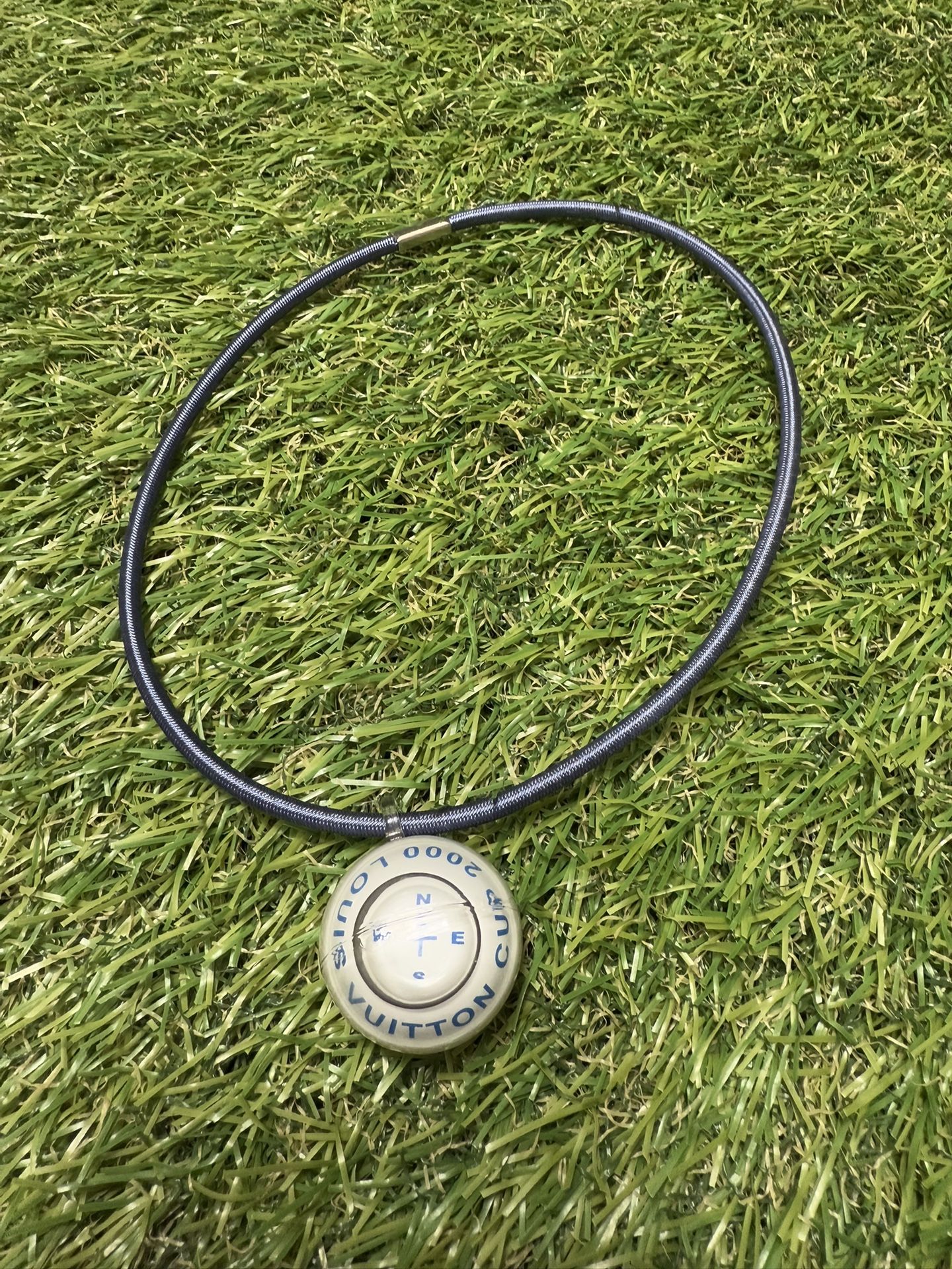Louis Vuitton 2000 Cup Blue & White Compass Choker