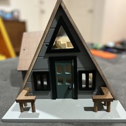 Hearth & Hand By Magnolia A-Frame Cabin Dollhouse