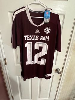 Adidas Texas A&M #12 Football Jersey Size Large