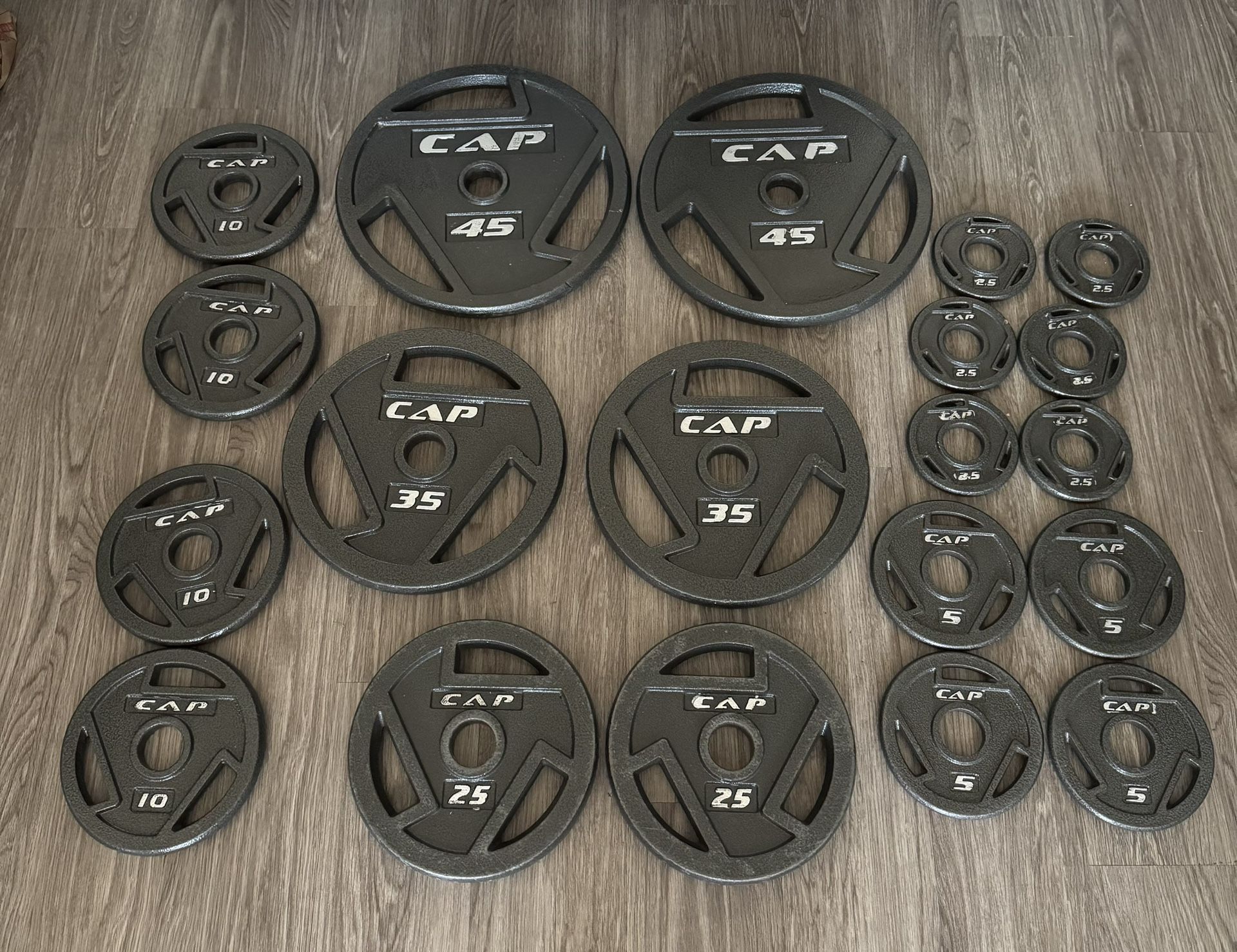 Olympic Weight Plates - CAP Barbell - 285 lbs Total - $260 OBO