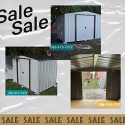 INSTALLED AND READY FOR YOU IN ONE DAY! 8X6,10X8&10X12 STORAGE SHEDS/CASITAS DE PATIO/ ALMACÉN/ COBERTIZO/ CASETA 